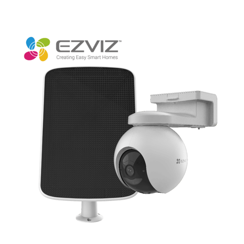 EZVIZ 4G 3MP Solar Panel Kit Outdoor Pan/Tilt Battery Camera - EB8/SP