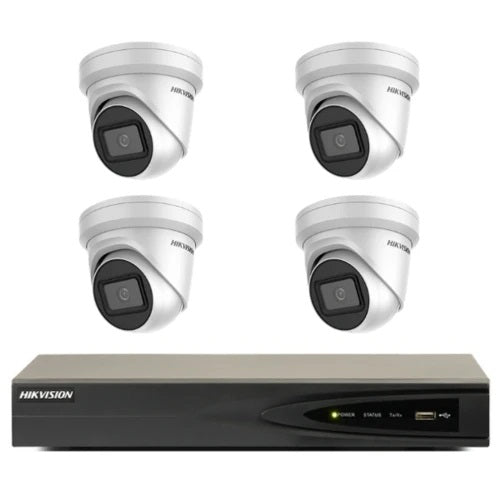 Hikvision DarkFighter 6MP 4CH Turret IP Camera Kit Gold Coast