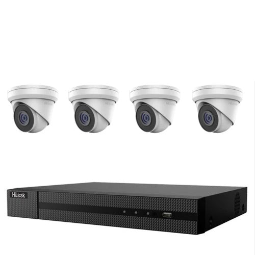 Hikvision HiLook 4MP 4CH Turret IP Camera Kit